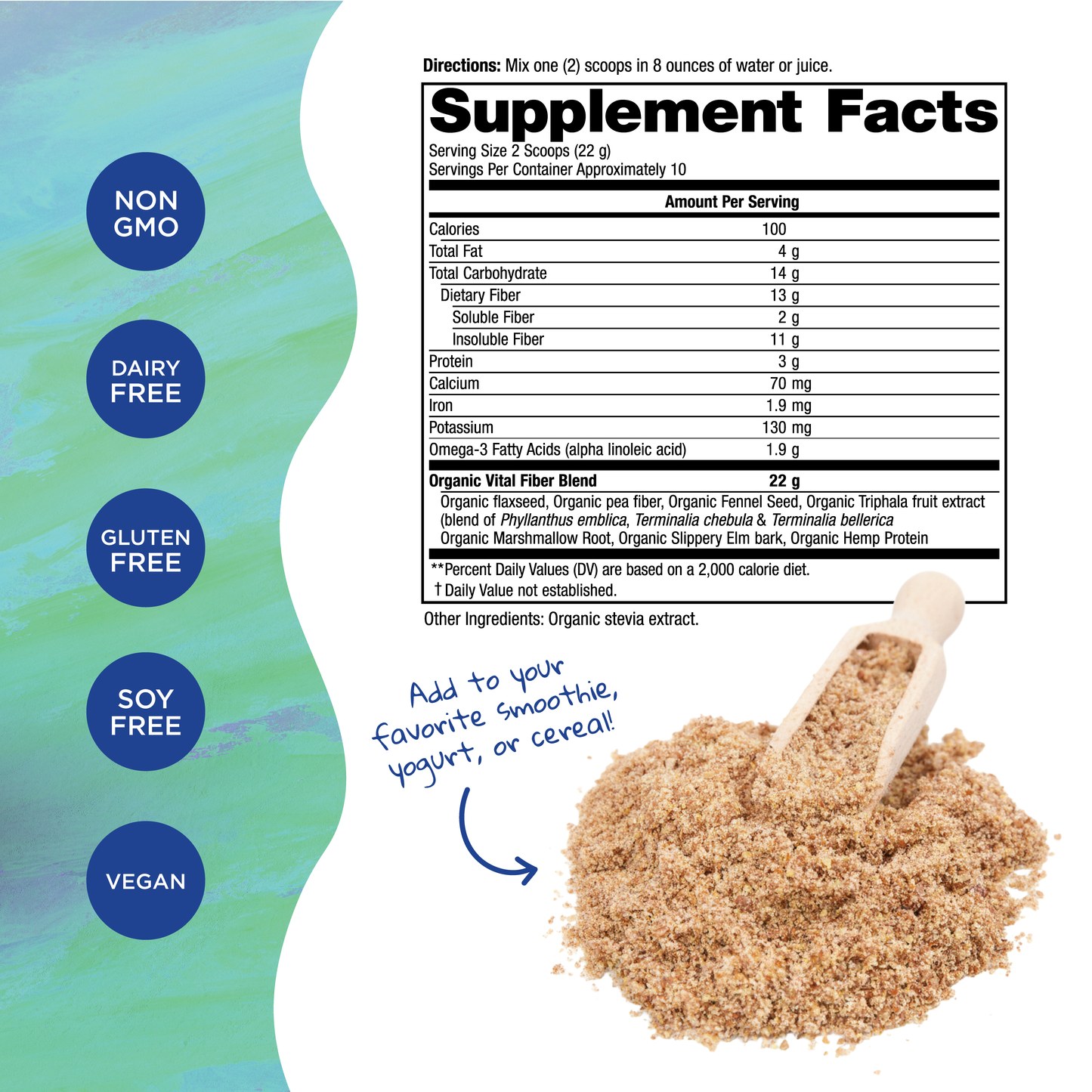 Vital Fiber - From Flax, Pea & Hemp