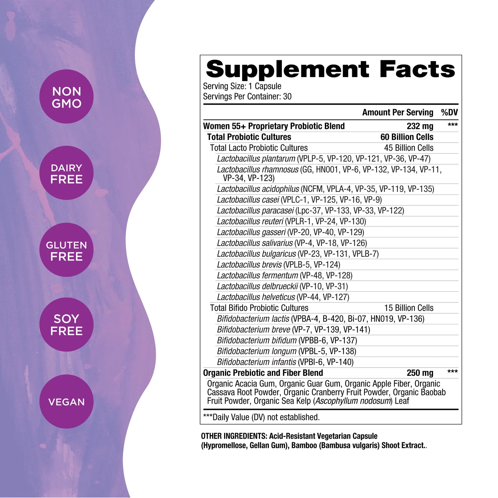 Vital Flora Women 55+ Probiotic - Shelf Stable