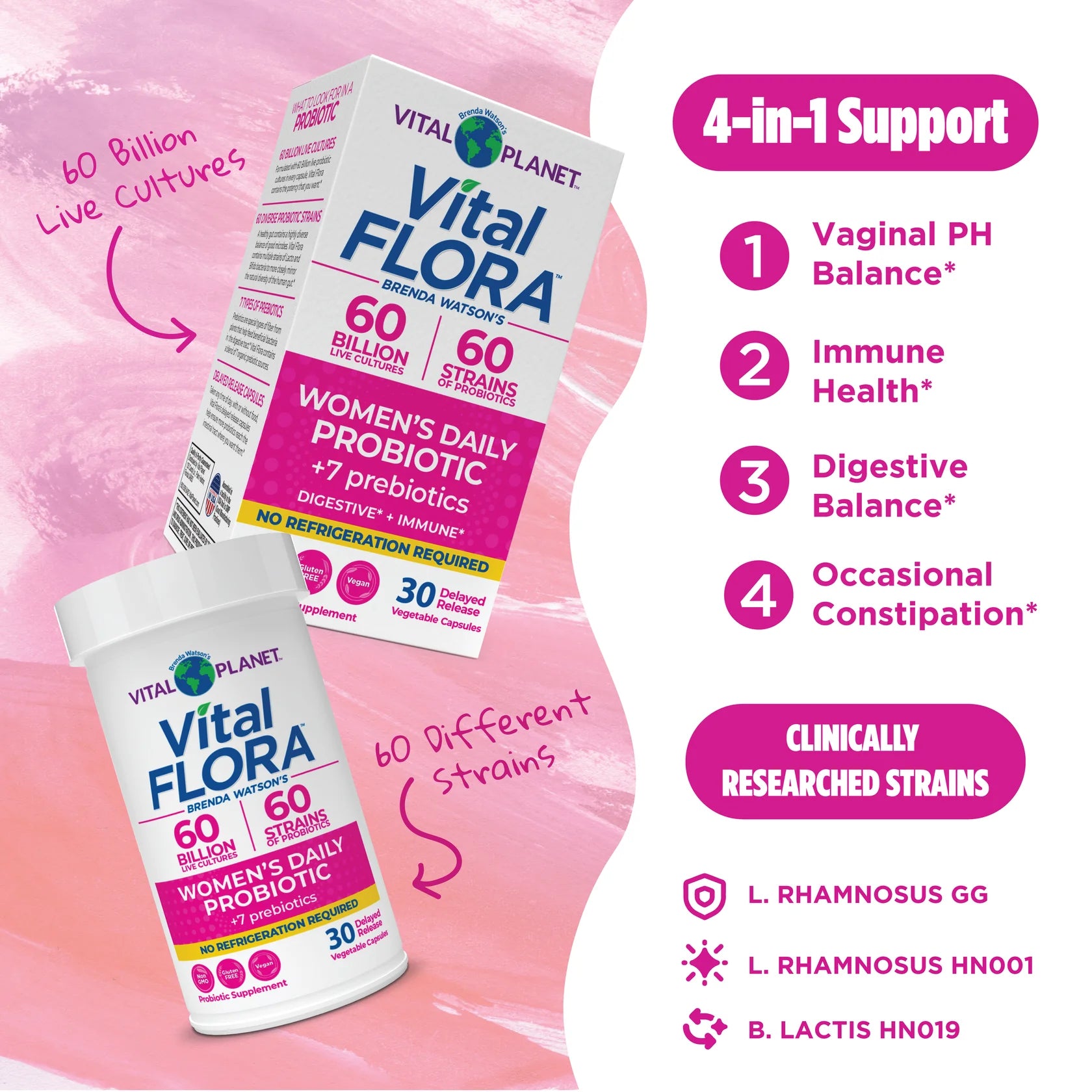 Vital Flora Women’s Daily Probiotic - Shelf Stable