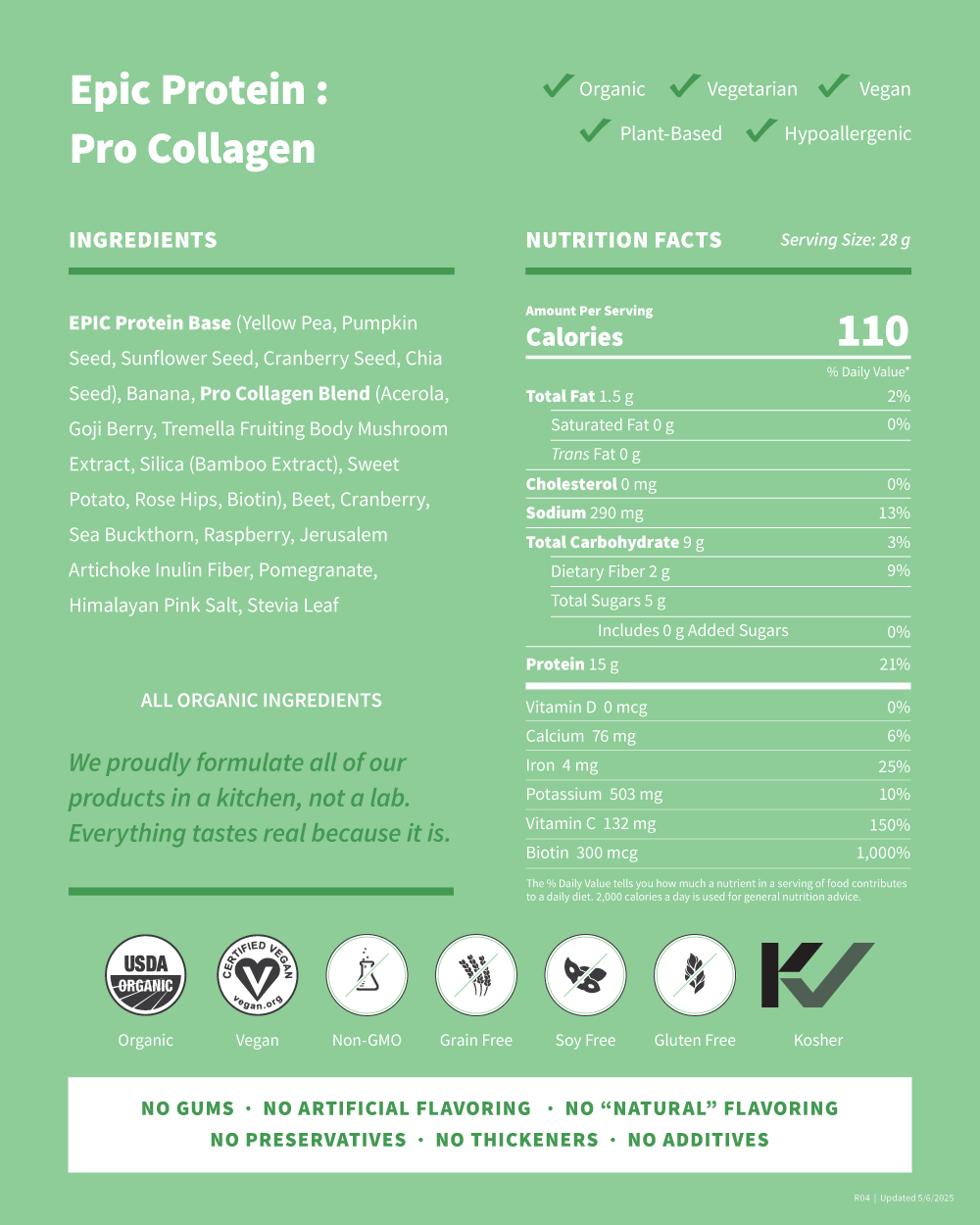 Pro Collagen Organic Plant Protein