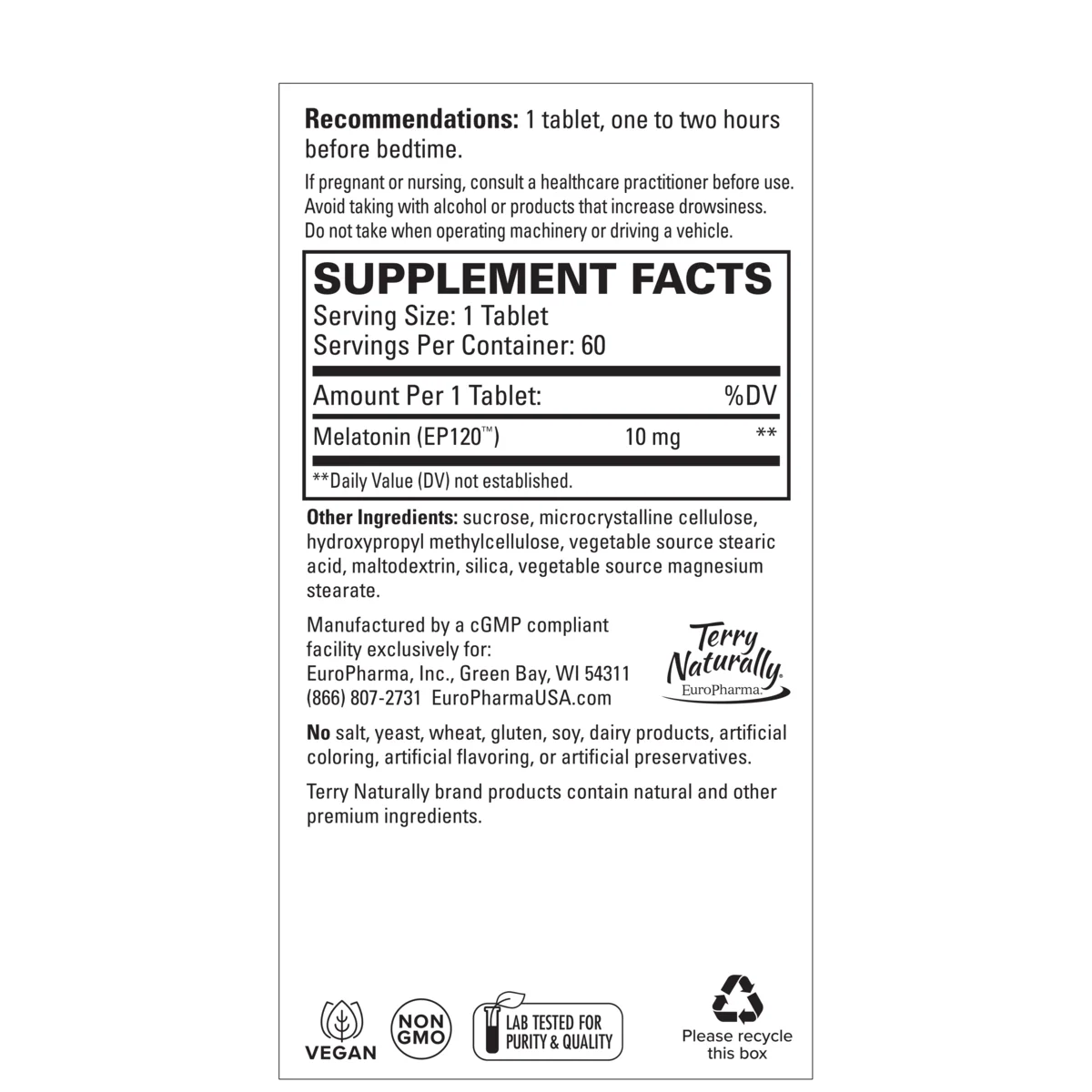 Melatonin EP120 SR (60)